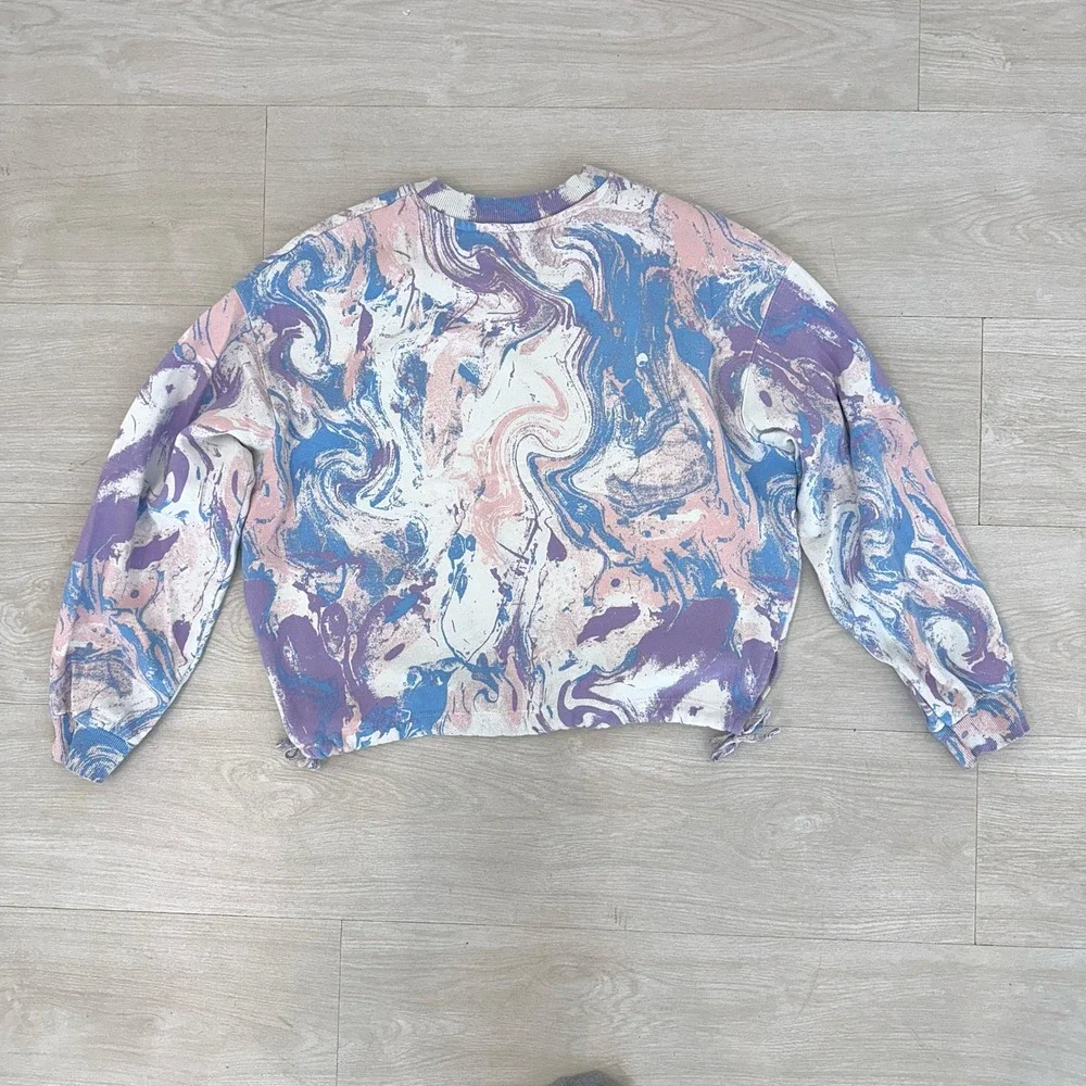 H&M Kids Dreamer Future Marble Swirl Pullover‎ Sweatshirt Top Size 16 18